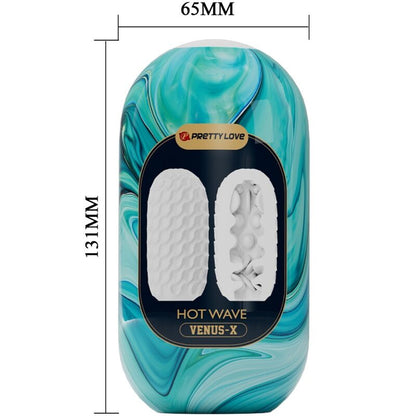 PRETTY LOVE - HOT WAVE SILIKONINEN MIEHILLE VALKOINEN MASTURBAATORI