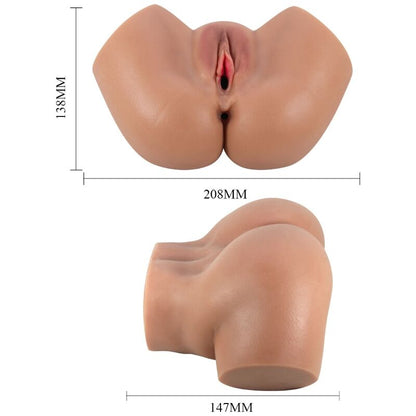 CRAZY BULL - HAILEY VIBRATOR RUMPA MED REALISTISK VAGINA OCH ANUSFJÄRRKONTROLL