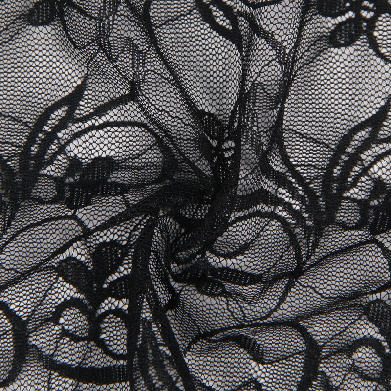 SUBBLIME - 954185 PITSI BABYDOLL SÄÄDETTÄVILLÄ OHLIMILLA MUSTA S/M