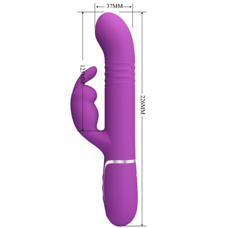 PRETTY LOVE - COALE 4-I-1 MULTIFUNKTIONELL KANINVIBRATOR LILA