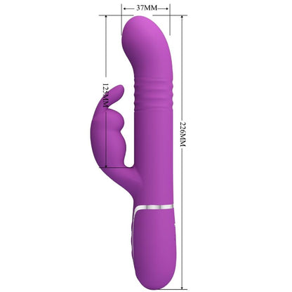 PRETTY LOVE - COALE 4-I-1 MULTIFUNKTIONELL KANINVIBRATOR LILA