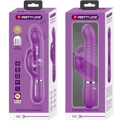 PRETTY LOVE - COALE 4-I-1 MULTIFUNKTIONELL KANINVIBRATOR LILA