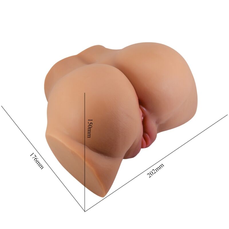 CRAZY BULL - EMILIA-PERSEVIBRAATORI REALISTISELLA VAGINA- JA PERÄAUKOLLA, KAUKOSÄÄTIMELLÄ