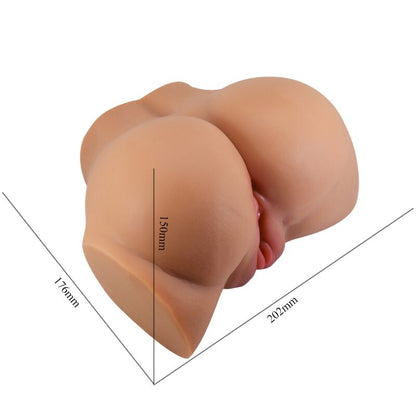 CRAZY BULL - EMILIA-PERSEVIBRAATORI REALISTISELLA VAGINA- JA PERÄAUKOLLA, KAUKOSÄÄTIMELLÄ