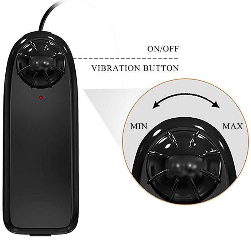 BAILE - BAHAMUT REALISTISK VIBRATOR 21,8 CM FLESH FJÄRRKONTROLL