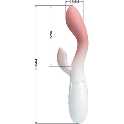 PRETTY LOVE - BRIGHTY G-SPOT VIBRATOR + CLITORIS STIMULATOR 30 VIBRATIONS PINK