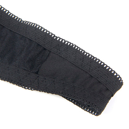 SUBBLIME - 955205 RINTALIIVISETTI SÄÄDETTÄVÄLLÄ MUSTALLÄ RUSETILLA L/XL