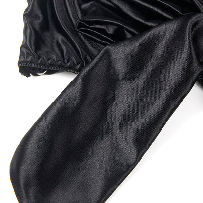 SUBBLIME - 955205 RINTALIIVISETTI SÄÄDETTÄVÄLLÄ MUSTALLÄ RUSETILLA L/XL