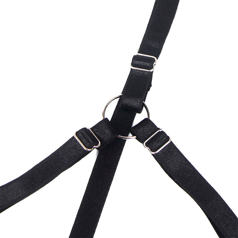 SUBBLIME - 955205 RINTALIIVISETTI SÄÄDETTÄVÄLLÄ MUSTALLÄ RUSETILLA L/XL