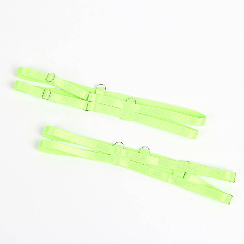 SUBBLIME - 955328 RINTALIIVISETTI PITSI- JA SUKKANAULAKORISTEELLA, VIHREÄ JA SININEN, L/XL