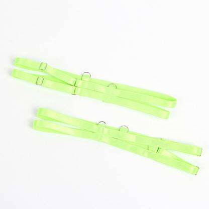 SUBBLIME - 955328 RINTALIIVISETTI PITSI- JA SUKKANAULAKORISTEELLA, VIHREÄ JA SININEN, L/XL