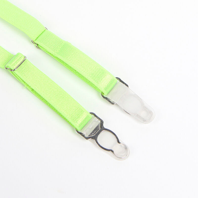 SUBBLIME - 955328 RINTALIIVISETTI PITSI- JA SUKKANAULAKORISTEELLA, VIHREÄ JA SININEN, L/XL