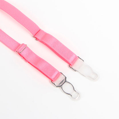 SUBBLIME - 955359 RINTALIIVISETTI PITSI- JA SUKKANAULAKKEILLA, VAALEANPUNAINEN JA VIOLETTI, S/M