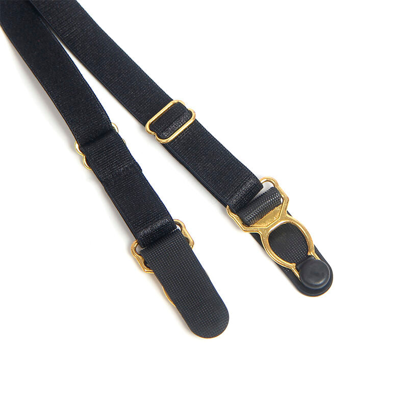 SUBBLIME - 955458 MUSTA NAHKAINEN VETOKETJULLA VARUSTELUALUSTA S/M