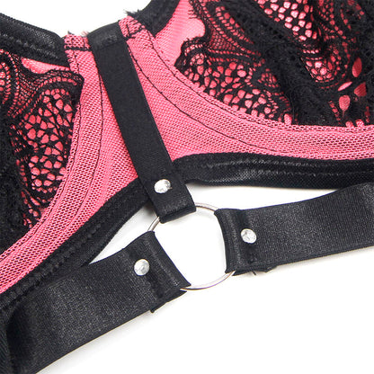 SUBBLIME - 955571 VAALEANPUNAINEN KIILTONAHKAINEN VERKKOKANGASASETTI VETOKETJULLA S/M