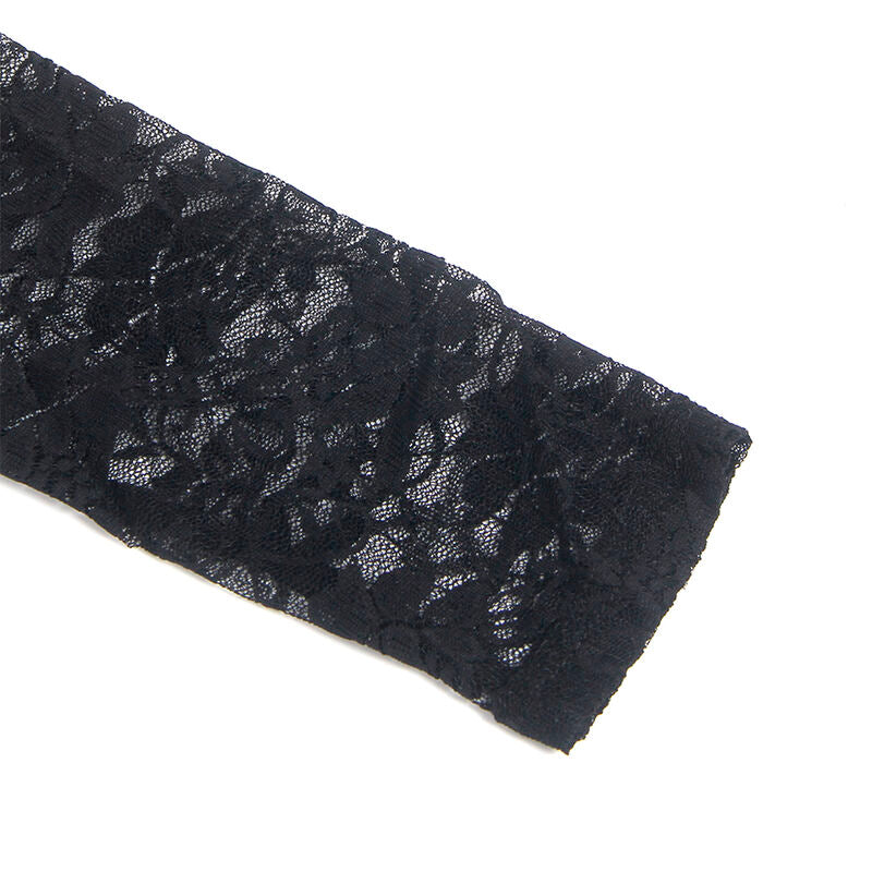 SUBBLIME - 955595 PITKÄHIHAINEN MEKKO MUSTALLA PITSISÄLLÄ S/M