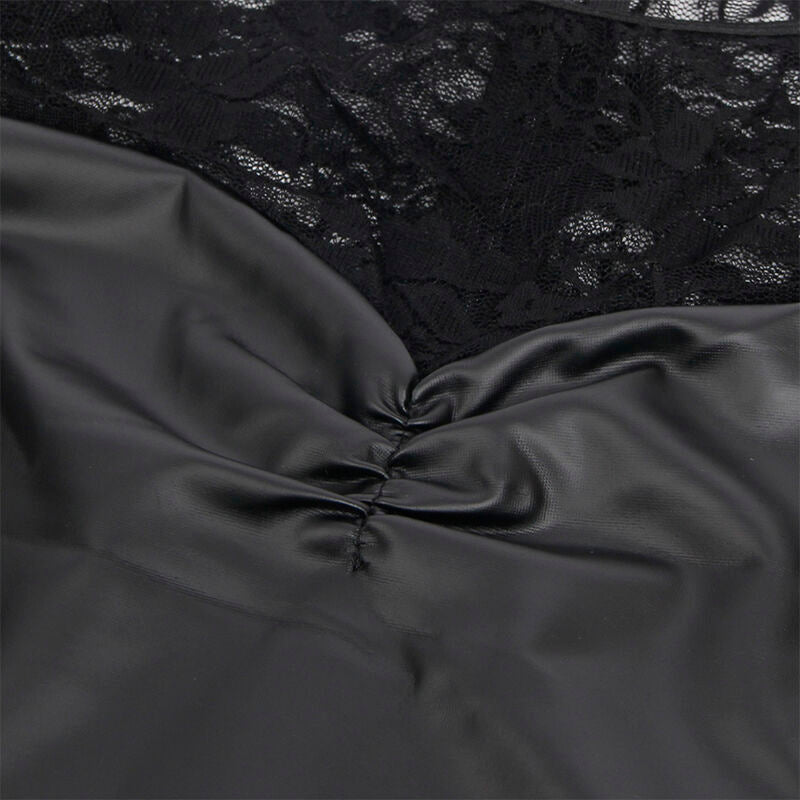 SUBBLIME - 955595 PITKÄHIHAINEN MEKKO MUSTALLA PITSISÄLLÄ S/M