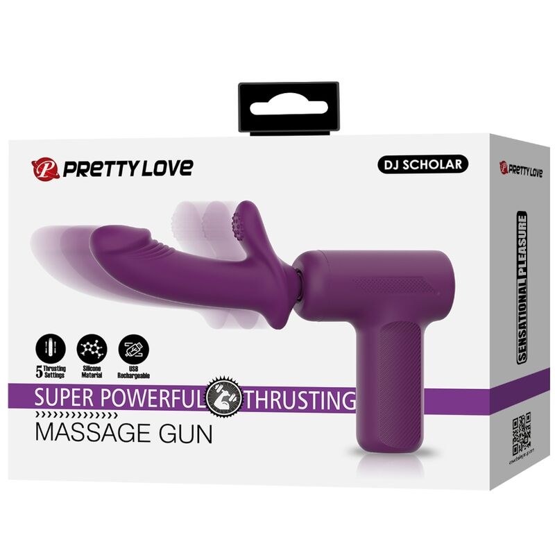 PRETTY LOVE - DJ SCHOLAR MASSAGER 5 INSTÄLLNINGAR LILA