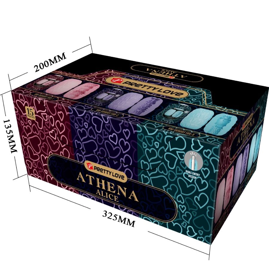 PRETTY LOVE - ATHENA ALICE-PAKET 15 OLIKA MANLIGA MASURBATÖRER