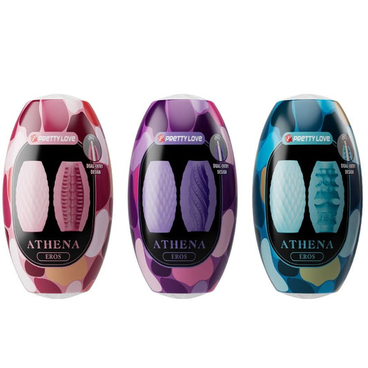 PRETTY LOVE - ATHENA EROS -PAKKAUS, 15 ERILAISTA MIESMASTURBAATORIA