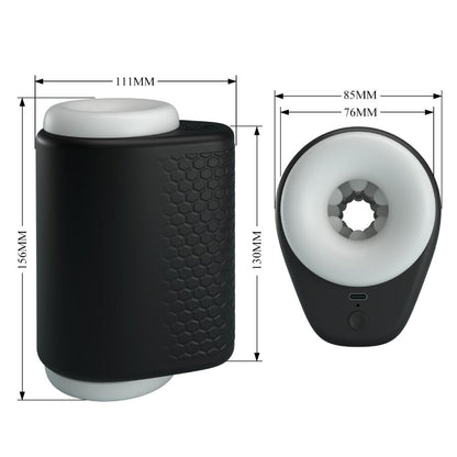 PRETTY LOVE - DJ GIRL MANLIG MATURBATOR MED VIBRATION 5 INSTÄLLNINGAR SVART