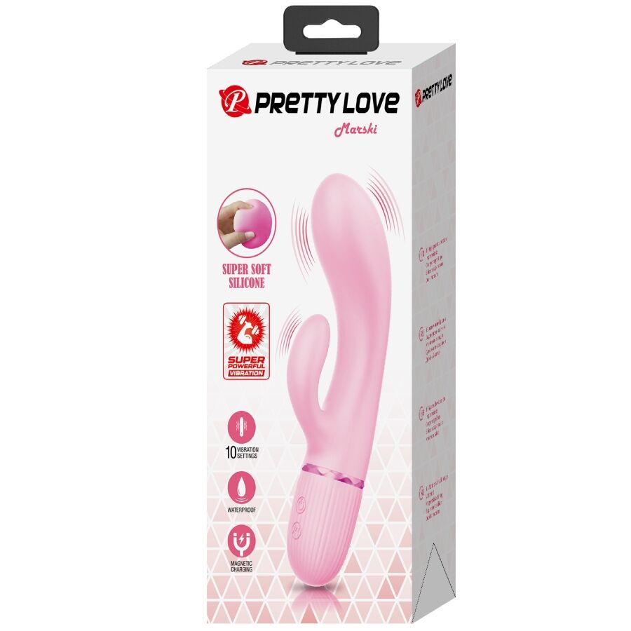 PRETTY LOVE - MARSKI KANINVIBRATOR &amp; G-PUNKTS ROSA