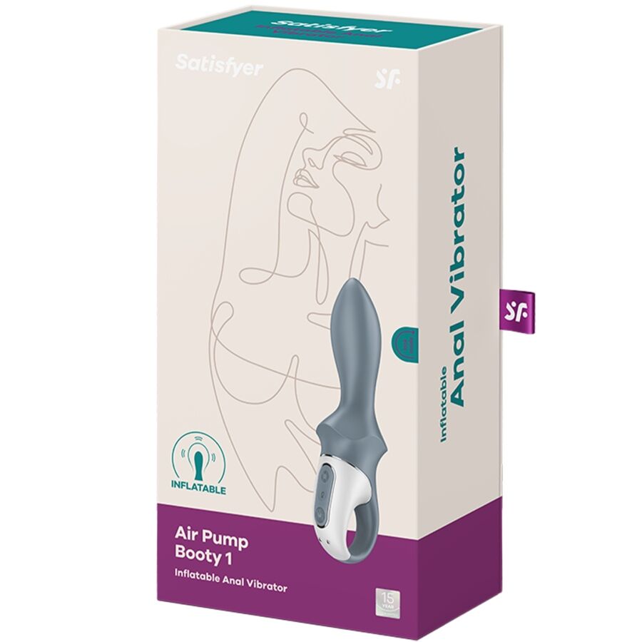 SATISFYER - AIR PUMP BOOTY 1 ANAALIPUMPPUVIBRAATORI HARMAA