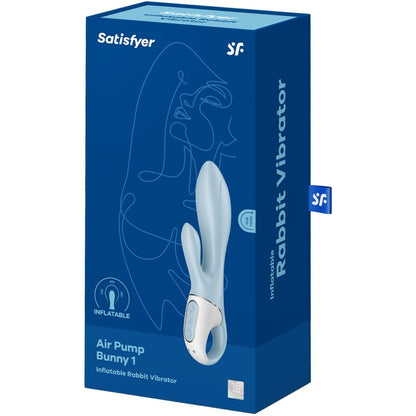 SATISFYER - ILMAPUMPPUPUPU 1 PUHALLETTAVA KANIVIBRAATORI SININEN