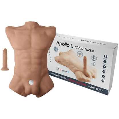 SILEXD - APOLLO L REALISTISK MANLIG TORSO KARAMELL