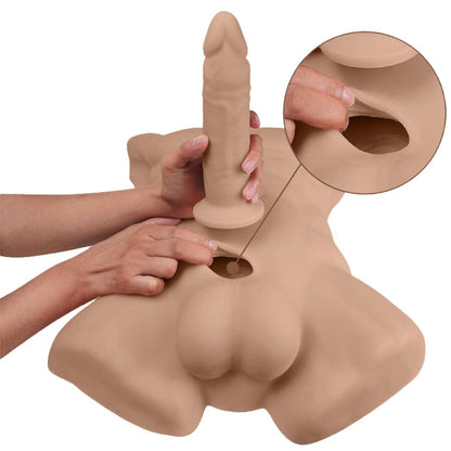SILEXD - APOLLO L REALISTISK MANLIG TORSO KARAMELL