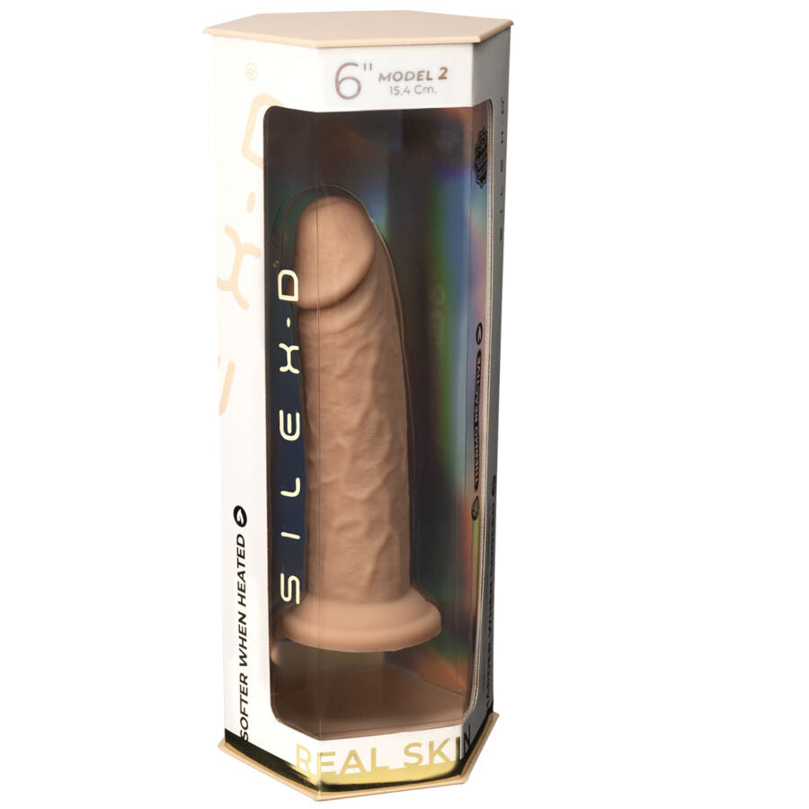 SILEXD - REALISTINEN PENIS MALLI 2 LÄMPÖAKTIIVISILIKONI 15,4 CM