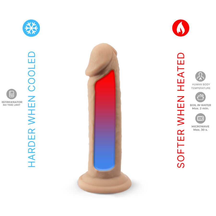 SILEXD - REALISTINEN PENIS MALLI 2 LÄMPÖAKTIIVISILIKONI 15,4 CM