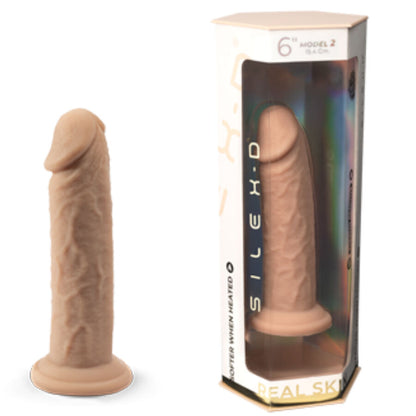 SILEXD - REALISTINEN PENIS MALLI 2 LÄMPÖAKTIIVISILIKONI 15,4 CM