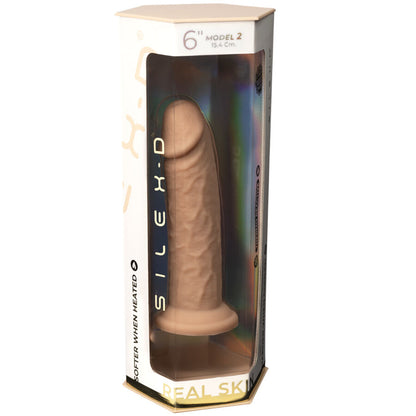 SILEXD - REALISTINEN PENIS MALLI 2 PREMIUM-LÄMPÖAKTIIVISESTA SILIKONISTA 15,4 CM