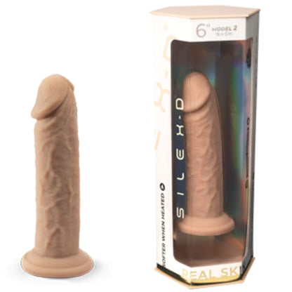 SILEXD - REALISTINEN PENIS MALLI 2 PREMIUM-LÄMPÖAKTIIVISESTA SILIKONISTA 15,4 CM