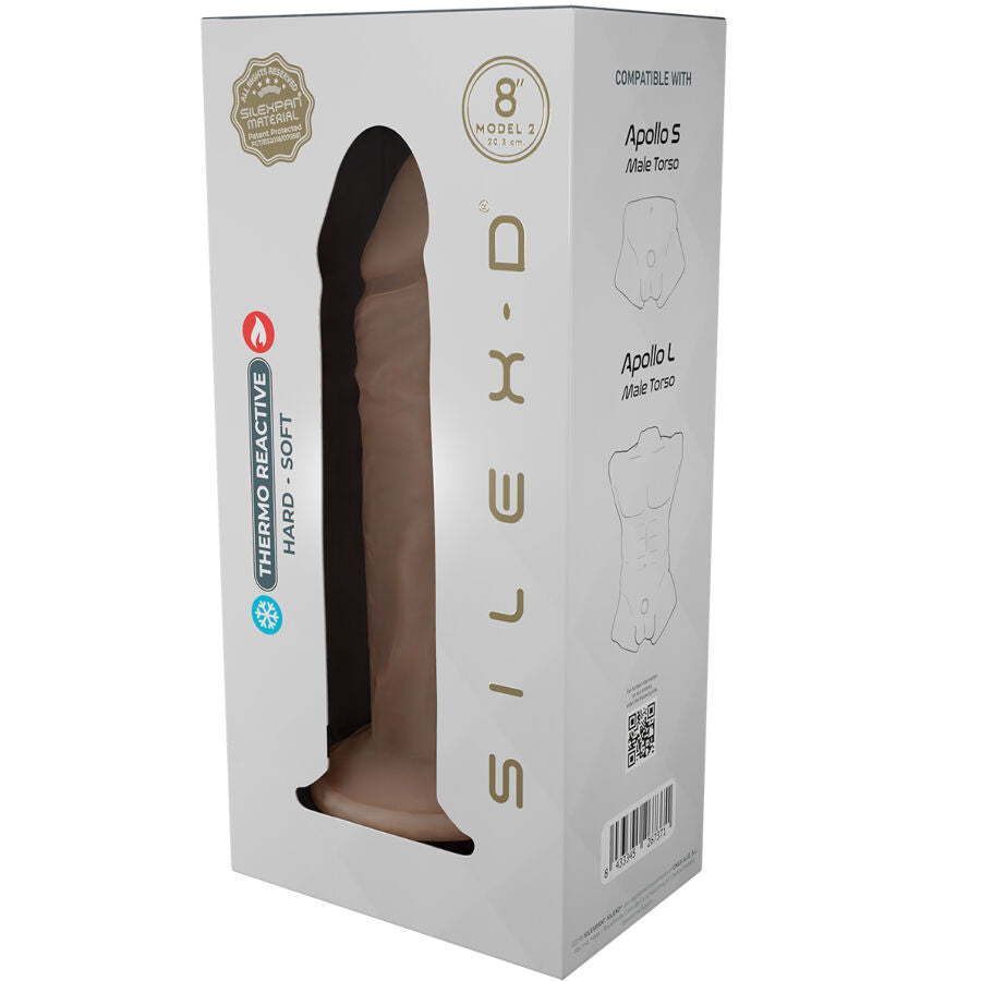 SILEXD - REALISTINEN PENIS MALLI 8 NESTEMÄISTÄ ​​SILIKONIA 20,6 CM