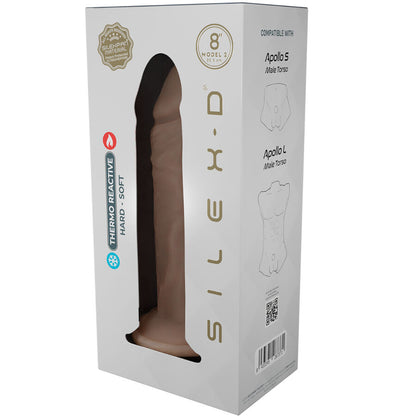 SILEXD - REALISTINEN PENIS MALLI 8 NESTEMÄISTÄ ​​SILIKONIA 20,6 CM