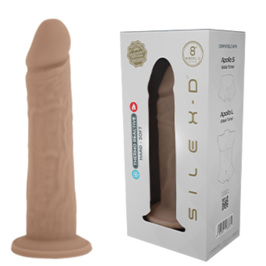 SILEXD - REALISTINEN PENIS MALLI 8 NESTEMÄISTÄ ​​SILIKONIA 20,6 CM