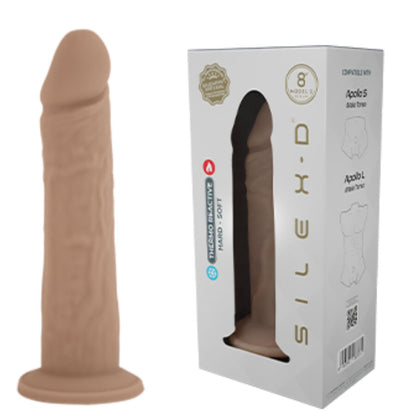 SILEXD - REALISTINEN PENIS MALLI 8 NESTEMÄISTÄ ​​SILIKONIA 20,6 CM