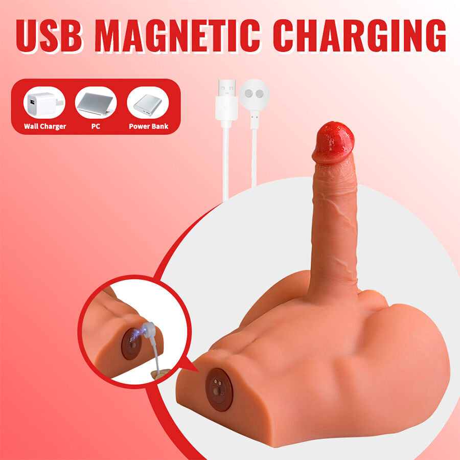 XISE - PEEL DILDO ASS REALISTINEN DILDOMASTURBAATORI ETUASENTO TYÖNTÖVAIHTOEHDOT 17,5 CM