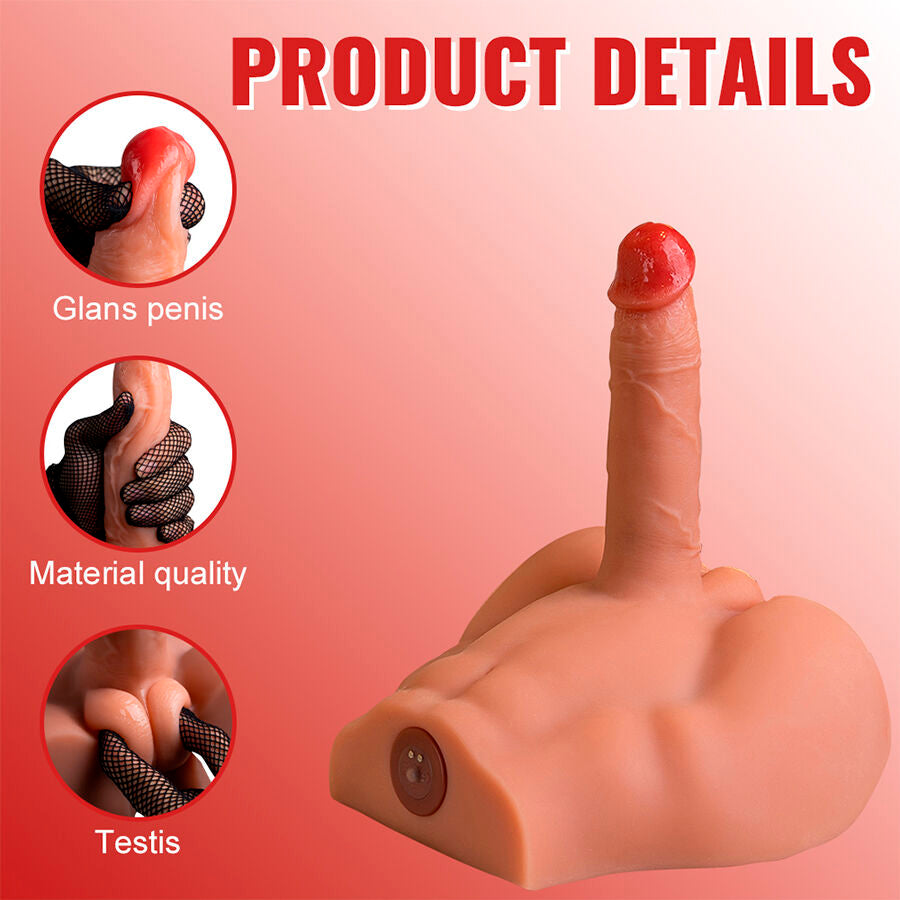 XISE - PEEL DILDO ASS REALISTINEN DILDOMASTURBAATORI ETUASENTO TYÖNTÖVAIHTOEHDOT 17,5 CM
