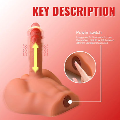 XISE - PEEL DILDO ASS REALISTINEN DILDOMASTURBAATORI ETUASENTO TYÖNTÖVAIHTOEHDOT 17,5 CM