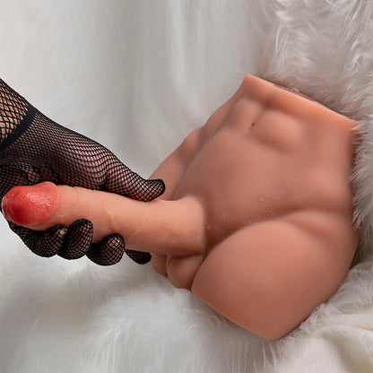 XISE - PEEL DILDO ASS REALISTINEN DILDOMASTURBAATORI ETUASENTO TYÖNTÖVAIHTOEHDOT 17,5 CM