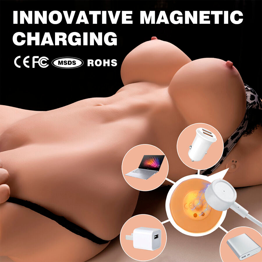 XISE - MURIELIN NAISEN REALISTINEN TORSO TYÖNTÄVÄLLÄ 55 CM