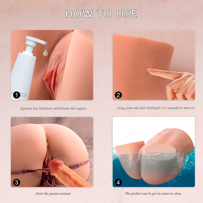 XISE - ETHEL REALISTINEN TYÖNTÖÖNPAINOLLA VARUSTETTU VAGINAMASTURBAATORI MONIASENTOISELLÄ VÄRINÄLLÄ