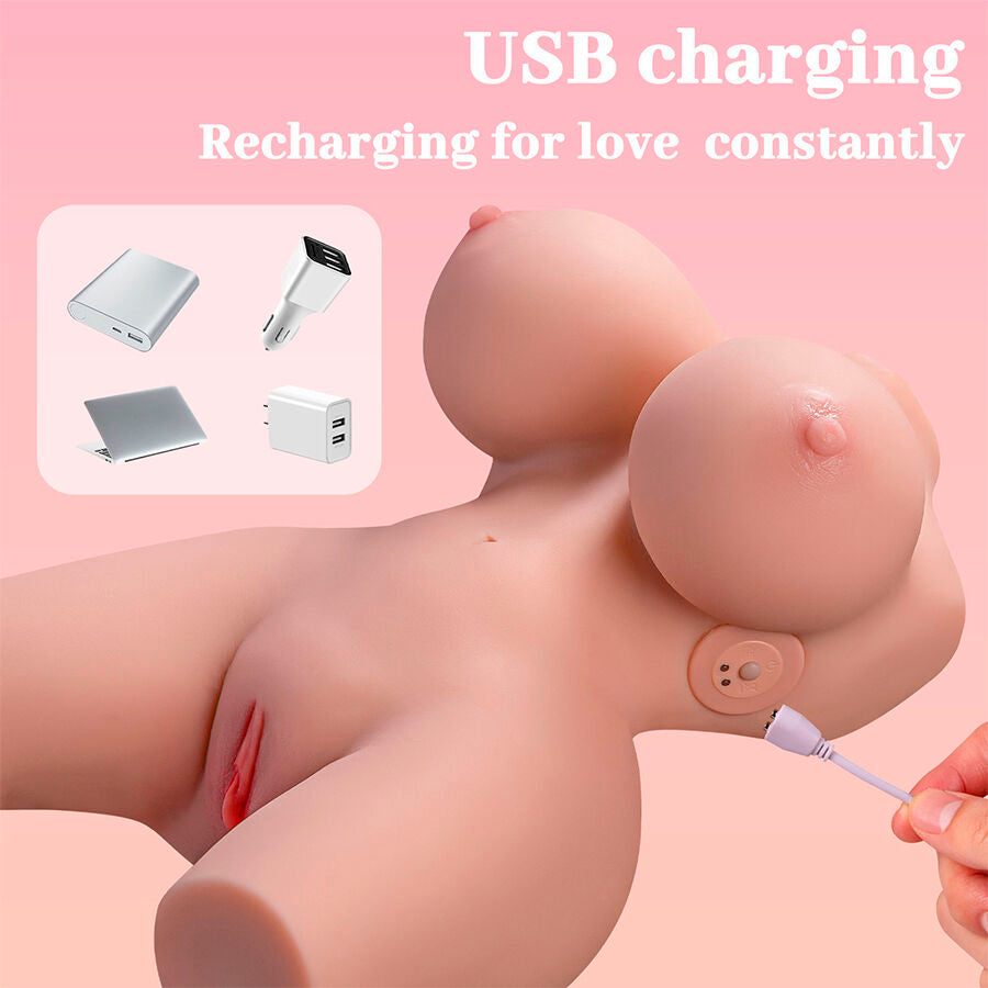 XISE - FRIEDA REALISTINEN NAISEN TORSON TÄRINÄLLÄ 36 CM