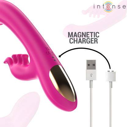 INTENSE - CHRISTINA MONITOIMINTOINEN KANIVIBRAATORI 22,5 CM VAALEANPUNAINEN