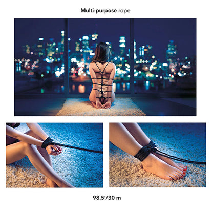 CALEXOTICS - SCANDAL MUSTA BDSM-KÖYSI 30 M