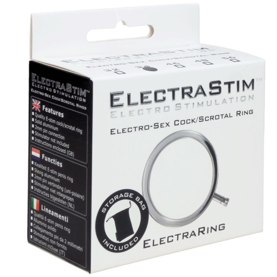 ELECTRASTIM - ELECTRARINGS METALLISET PENISRENKAAT 32 MM