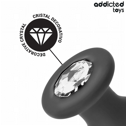 ADDICTED TOYS - ANAL PLUG WITH JEWEL SILICONE SIZE S 8.8 CM